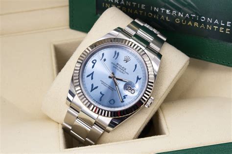 rolex datejust 41 arabic dial|rolex arabic dial price.